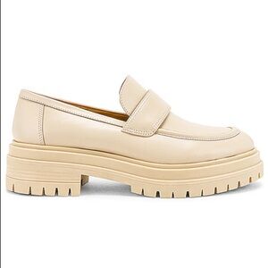 Tony Bianco Cream Platform Loafers